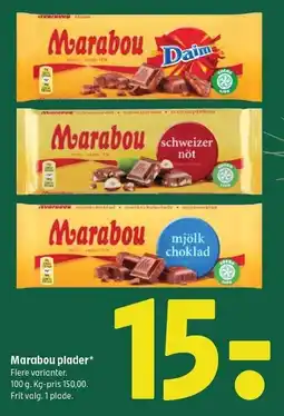 Coop 365 Marabou plader 100 g tilbud