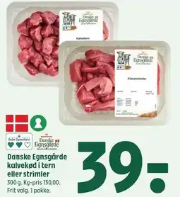 Coop 365 Danske Egnsgårde kalvekød i tern eller strimler 300 g tilbud