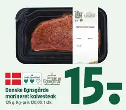 Coop 365 Danske Egnsgårde marineret kalvesteak 125 g tilbud