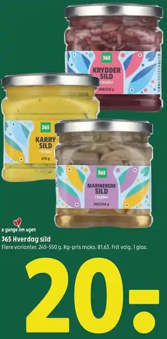 Coop 365 365 Hverdag sild tilbud