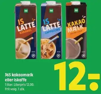 Coop 365 365 kakaomælk eller iskaffe tilbud