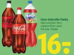 Coop 365 Coca-Cola eller Fanta tilbud