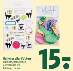 Coop 365 Balloner eller Stickers tilbud