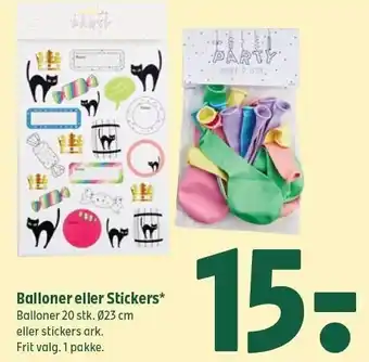 Coop 365 Balloner eller Stickers tilbud