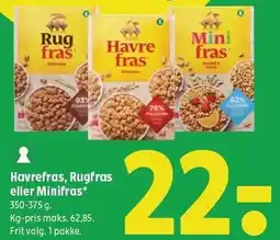 Coop 365 Havrefras, Rugfras eller Minifras tilbud