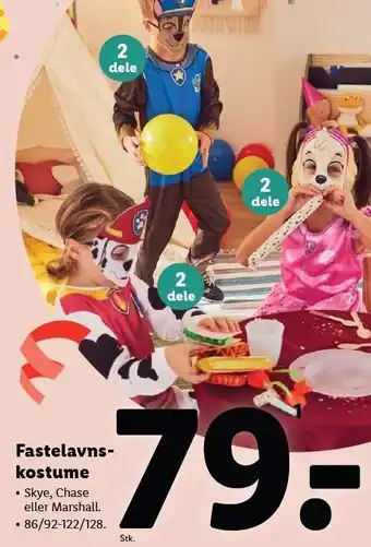 Lidl Fastelavns-kostume tilbud