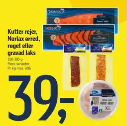 Føtex Kutter rejer, Norlax ørred, tilbud