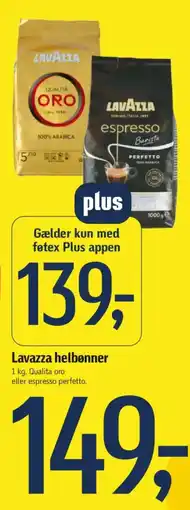 Føtex Lavazza helbønner tilbud