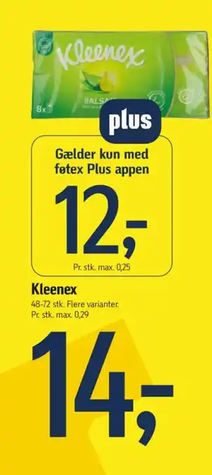 Føtex Kleenex tilbud