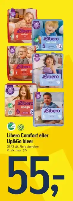 Føtex Libero Comfort eller Up&Go bleer tilbud