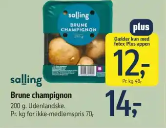 Føtex Salling brune champignon tilbud