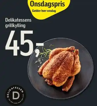 Føtex Delikatessens grillkylling tilbud