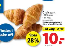 Lidl Croissant tilbud
