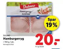 Lidl Hamburgerryg tilbud