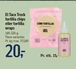 Føtex El Taco Truck tortilla chips eller tortilla tilbud