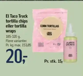 Føtex El Taco Truck tortilla chips eller tortilla tilbud