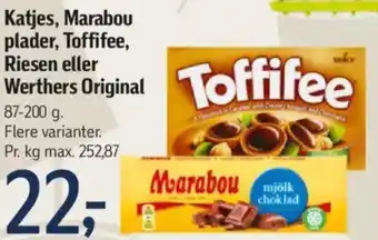 Føtex Katjes, Marabou plader, Toffifee, Werthers Original Toffifee tilbud