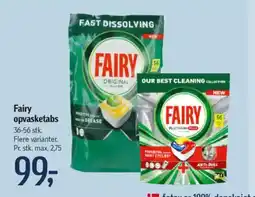 Føtex Fairy opvasketabs 36-56 stk. tilbud