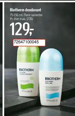 Føtex Biotherm deodorant tilbud