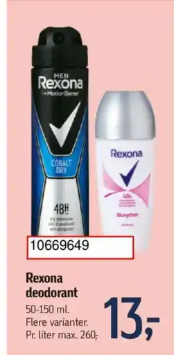 Føtex Rexona deodorant tilbud