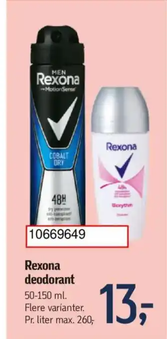 Føtex Rexona deodorant tilbud