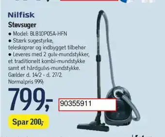 Føtex Nilfisk Støvsuger tilbud