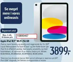 Føtex Apple iPad 10,9" Wi-Fi 256 GB tilbud