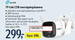 Føtex TP-Link C310 overvågningskamera tilbud