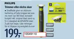 Føtex PHILIPS Trimmer eller ekstra skær tilbud