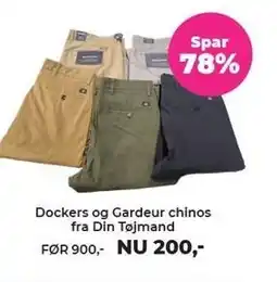 Tarup Center Dockers og Gardeur chinos fra Din Tøjmand tilbud