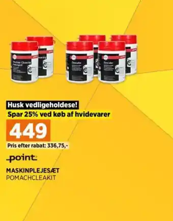 Power MASKINPLEJESÆT POMACHCLEAKIT tilbud