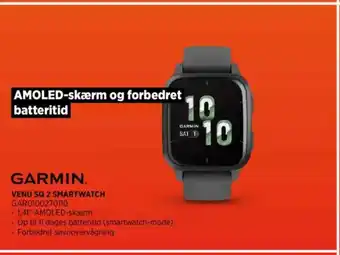 Power GARMIN VENU SQ 2 SMARTWATCH tilbud