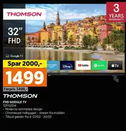 Power THOMSON FHD GOOGLE TV 32FG2S14 tilbud