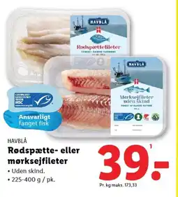 Lidl HAVBLÅ Rødspætte- eller mørksejfileter tilbud