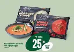 Min Købmand Mou Tomatsuppe med Nudler eller Aspargessuppe tilbud