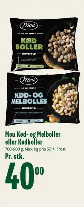 Min Købmand Mou Kød- og Melboller eller Kødboller tilbud