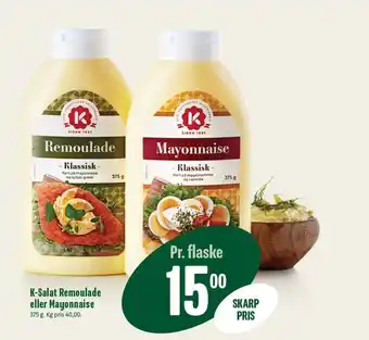 Min Købmand K-Salat Remoulade eller Mayonnaise tilbud