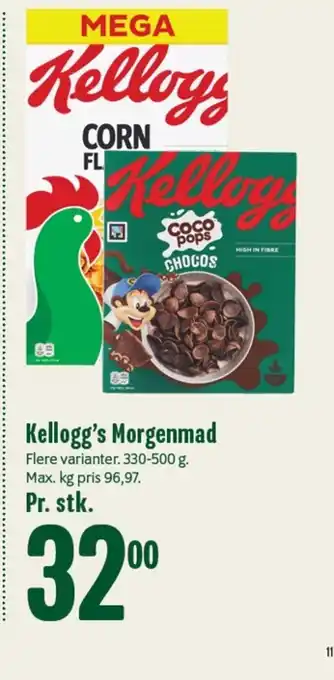 Min Købmand KELLOGG'S Morgenmad tilbud