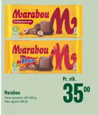 Min Købmand MARABOU tilbud