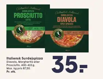 SPAR Italiensk Surdejspizza tilbud