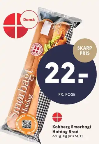 SPAR Kohberg Smørbagt Hotdog Brød tilbud