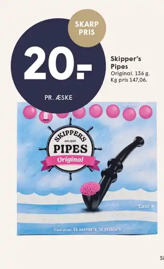 SPAR SKIPPER'S PIPES Original tilbud