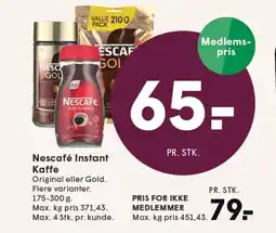 SPAR Nescafé Instant Kaffe tilbud