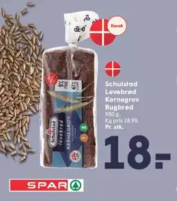 SPAR Schulstad Levebrød Kernegrov Rugbrød tilbud