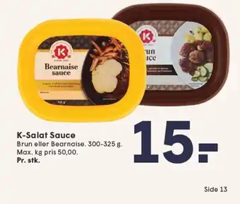 SPAR K-Salat Sauce tilbud