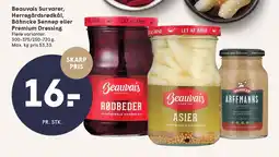 SPAR BEAUVAIS Survarer, Herregårdsrødkål, Bähncke Sennep eller Premium Dressing tilbud