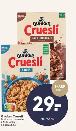 SPAR QUAKER Crueslí tilbud