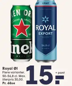 SPAR ROYAL Øl tilbud