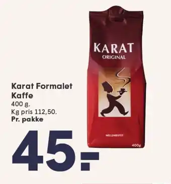 SPAR KARAT Formalet Kaffe tilbud