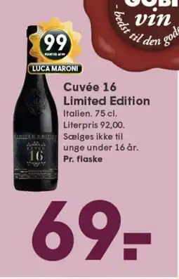 SPAR Cuvée 16 Limited Edition tilbud